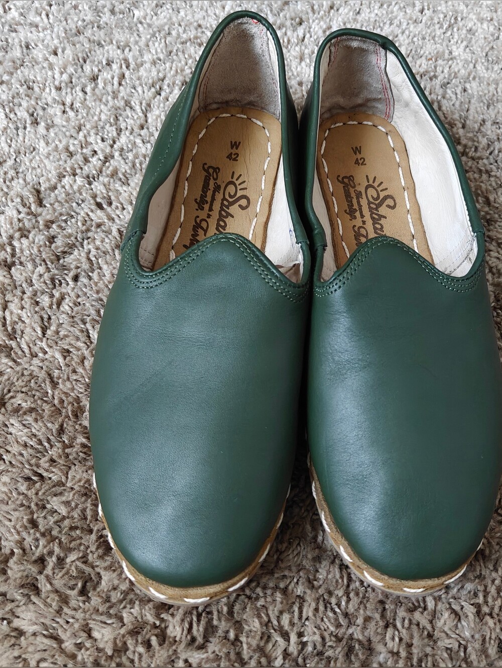 Sabah Loafers in Denali Green Leather Size 42 / W 10